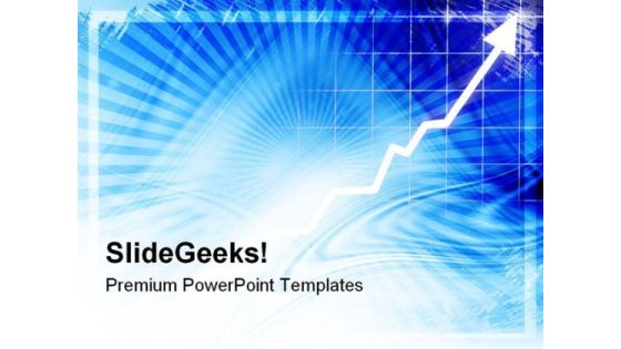 Arrow Graph Going Up Success PowerPoint Templates And PowerPoint Backgrounds 0511