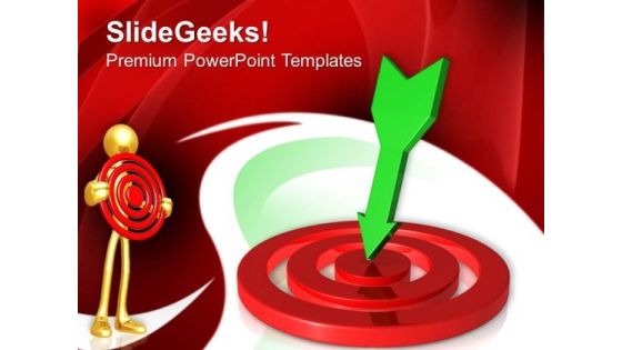 Arrow On Target Concept Business PowerPoint Templates And PowerPoint Themes 0712 Arrow On Target Concept Business PowerPoint Templates And PowerPoint Themes 0712