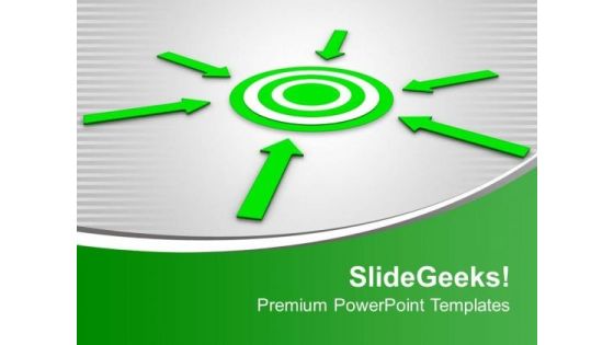 Arrow Pointing Towards Target Business PowerPoint Templates Ppt Backgrounds For Slides 0313 Arrow Pointing Towards Target Business PowerPoint Templates Ppt Backgrounds For Slides 0313