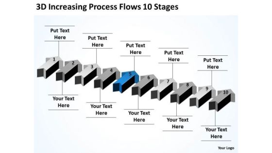 Arrow PowerPoint Process Flows 10 Stages Templates Backgrounds For Slides