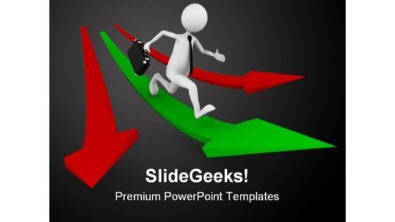 Arrow To Success Business PowerPoint Themes And PowerPoint Slides 0811 Arrow To Success Business PowerPoint Themes And PowerPoint Slides 0811