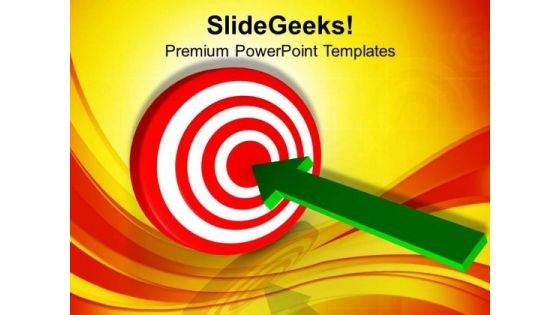 Arrow Towards Target Business Success Concept PowerPoint Templates Ppt Backgrounds For Slides 0313