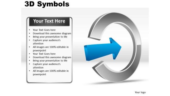 Arrows 3d Symbols PowerPoint Slides And Ppt Diagram Templates