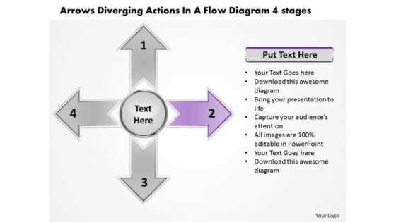 Arrows Diverging Actions Flow Diagram 4 Stages Circular Layout Chart PowerPoint Slides Arrows Diverging Actions Flow Diagram 4 Stages Circular Layout Chart PowerPoint Slides