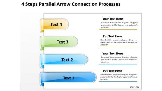 Arrows For PowerPoint Free 4 Steps Parallel Connection Processes Slides Arrows For PowerPoint Free 4 Steps Parallel Connection Processes Slides