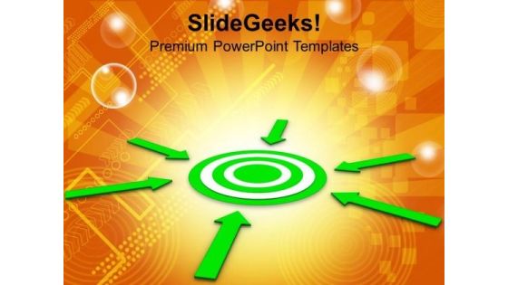 Arrows Pointing Towards Target Business PowerPoint Templates Ppt Backgrounds For Slides 0113 Arrows Pointing Towards Target Business PowerPoint Templates Ppt Backgrounds For Slides 0113