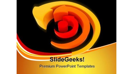 Arrows Spinning Shapes PowerPoint Templates And PowerPoint Backgrounds 0211