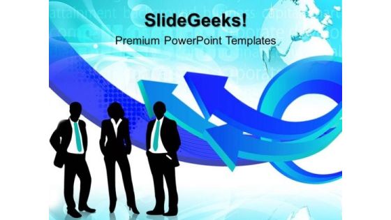 Arrows With Team Business PowerPoint Templates And PowerPoint Themes 0512 Arrows With Team Business PowerPoint Templates And PowerPoint Themes 0512