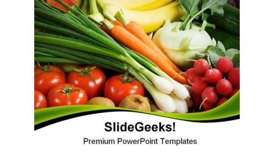 Assortment Of Fresh Vegetables Food PowerPoint Templates And PowerPoint Backgrounds 0311