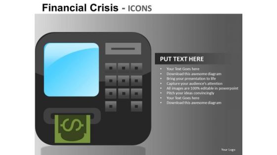 Atm Bank Financial Crisis Icons PowerPoint Templates Atm Bank Financial Crisis Icons PowerPoint Templates
