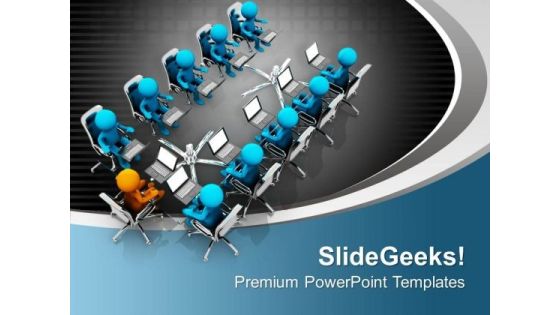 Attain Meeting With Business Head PowerPoint Templates Ppt Backgrounds For Slides 0713 Attain Meeting With Business Head PowerPoint Templates Ppt Backgrounds For Slides 0713
