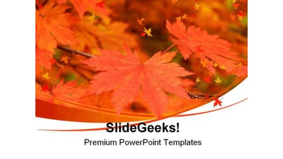 Autumn Maple Leaves Nature PowerPoint Templates And PowerPoint Backgrounds 0511 Autumn Maple Leaves Nature PowerPoint Templates And PowerPoint Backgrounds 0511