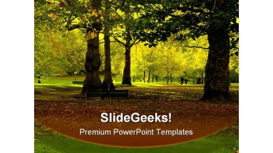Autumn Park Nature PowerPoint Templates And PowerPoint Backgrounds 0211
