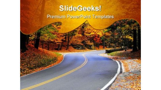 Autumn Road Nature PowerPoint Themes And PowerPoint Slides 0511 Autumn Road Nature PowerPoint Themes And PowerPoint Slides 0511