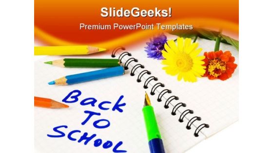 Back To School Education PowerPoint Template 0810 Back To School Education PowerPoint Template 0810