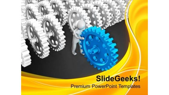 Backup Gear Can Change The Process PowerPoint Templates Ppt Backgrounds For Slides 0713 Backup Gear Can Change The Process PowerPoint Templates Ppt Backgrounds For Slides 0713