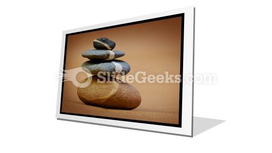 Balanced Pebbles PowerPoint Icon F