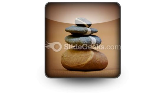Balanced Pebbles PowerPoint Icon S
