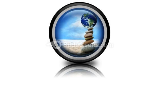 Balanced World PowerPoint Icon Cc Balanced World PowerPoint Icon Cc