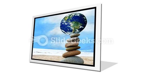Balanced World PowerPoint Icon F Balanced World PowerPoint Icon F
