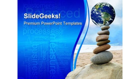 Balanced World PowerPoint Template 0610 Balanced World PowerPoint Template 0610