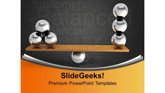 Balancing Balls Business PowerPoint Templates Ppt Backgrounds For Slides 0113 Balancing Balls Business PowerPoint Templates Ppt Backgrounds For Slides 0113