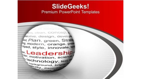Ball With Inscription Leadership PowerPoint Templates Ppt Backgrounds For Slides 0613 Ball With Inscription Leadership PowerPoint Templates Ppt Backgrounds For Slides 0613