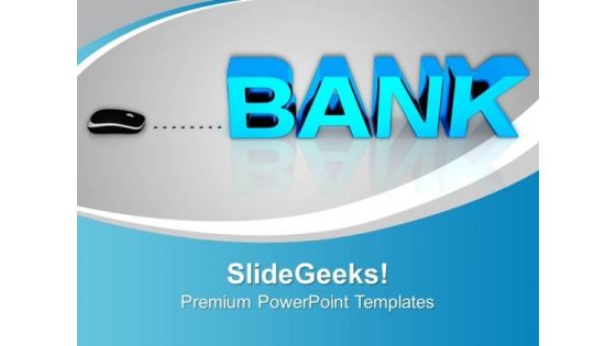 Bank With Computer Mouse PowerPoint Templates And PowerPoint Themes 1012 Bank With Computer Mouse PowerPoint Templates And PowerPoint Themes 1012