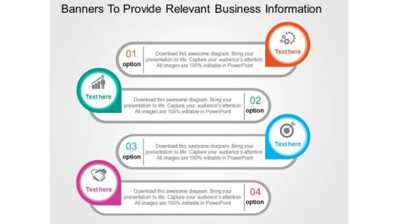 Banners To Provide Relevant Business Information PowerPoint Templates