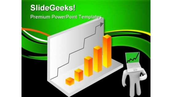 Bar Chart With Arrow Success PowerPoint Templates And PowerPoint Backgrounds 0611 Bar Chart With Arrow Success PowerPoint Templates And PowerPoint Backgrounds 0611