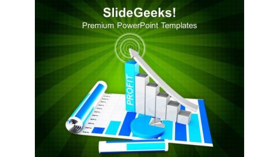 Bar Graph With Profit Business PowerPoint Templates Ppt Backgrounds For Slides 0513