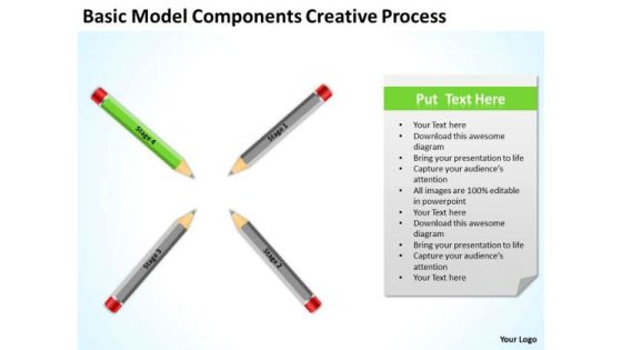 Basic Model Components Creative Process Ppt Business Plan PowerPoint Template Basic Model Components Creative Process Ppt Business Plan PowerPoint Template