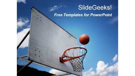 Basketball Game PowerPoint Template Basketball Game PowerPoint Template