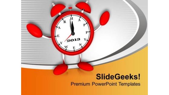 Be Punctual For Better Growth PowerPoint Templates Ppt Backgrounds For Slides 0413