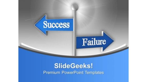 Be Ready For Success And Failure PowerPoint Templates Ppt Backgrounds For Slides 0513 Be Ready For Success And Failure PowerPoint Templates Ppt Backgrounds For Slides 0513