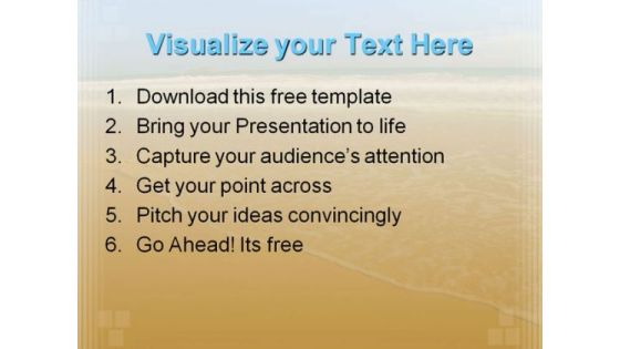 Beautiful Beach PowerPoint Template