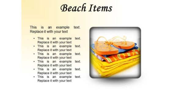 Beach Items01 Holidays PowerPoint Presentation Slides S Beach Items01 Holidays PowerPoint Presentation Slides S