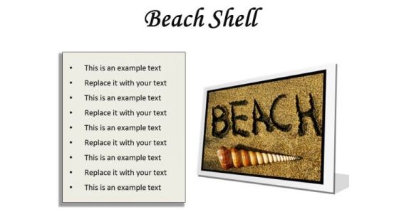 Beach Shell Holidays PowerPoint Presentation Slides F Beach Shell Holidays PowerPoint Presentation Slides F