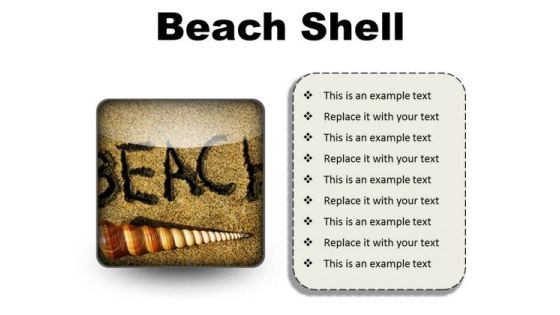Beach Shell Holidays PowerPoint Presentation Slides S Beach Shell Holidays PowerPoint Presentation Slides S