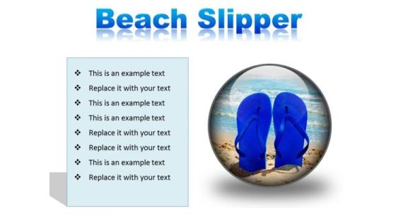 Beach Slipper Holidays PowerPoint Presentation Slides C Beach Slipper Holidays PowerPoint Presentation Slides C