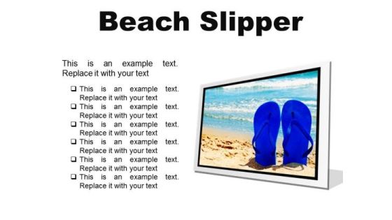 Beach Slipper Holidays PowerPoint Presentation Slides F Beach Slipper Holidays PowerPoint Presentation Slides F