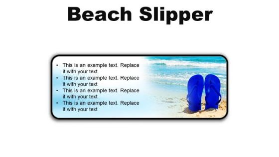 Beach Slipper Holidays PowerPoint Presentation Slides R Beach Slipper Holidays PowerPoint Presentation Slides R
