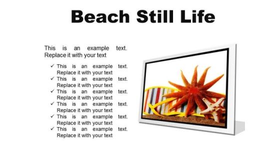 Beach Still Lifestyle PowerPoint Presentation Slides F Beach Still Lifestyle PowerPoint Presentation Slides F