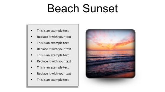 Beach Sunset PowerPoint Presentation Slides S Beach Sunset PowerPoint Presentation Slides S