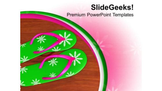 Beautiful Colorful Flip Flops PowerPoint Templates Ppt Backgrounds For Slides 0713 Beautiful Colorful Flip Flops PowerPoint Templates Ppt Backgrounds For Slides 0713
