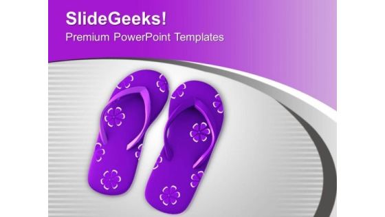 Beautiful Flip Flop Beach Theme PowerPoint Templates Ppt Backgrounds For Slides 0413 Beautiful Flip Flop Beach Theme PowerPoint Templates Ppt Backgrounds For Slides 0413