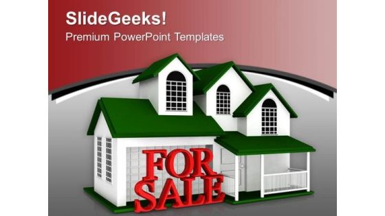 Beautiful House For Sale Real Estate PowerPoint Templates Ppt Backgrounds For Slides 0213 Beautiful House For Sale Real Estate PowerPoint Templates Ppt Backgrounds For Slides 0213