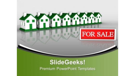 Beautiful Houses In Row For Sale Business PowerPoint Templates Ppt Backgrounds For Slides 0213 Beautiful Houses In Row For Sale Business PowerPoint Templates Ppt Backgrounds For Slides 0213