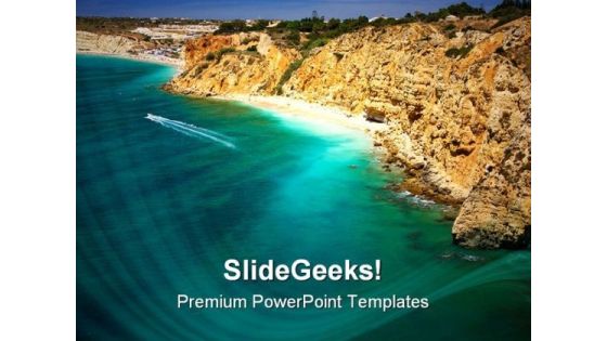 Beautiful Ocean Nature PowerPoint Template 1110 Beautiful Ocean Nature PowerPoint Template 1110