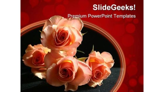Beautiful Roses Beauty PowerPoint Template 1110 Beautiful Roses Beauty PowerPoint Template 1110